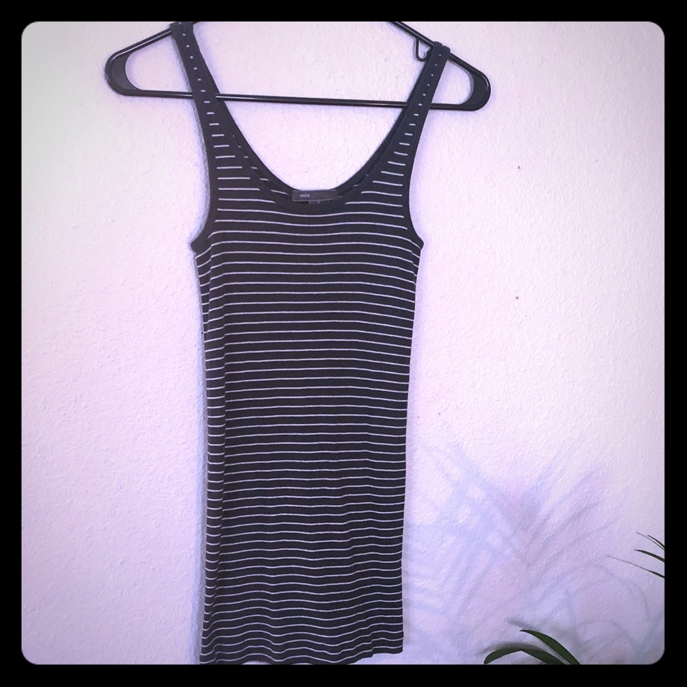 Vince Ribbed Tank Top, Size M